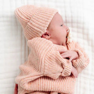 Knit Beanie - Petal