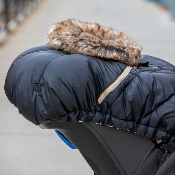Car Seat Cacoon Tundra - Black Faux Fur