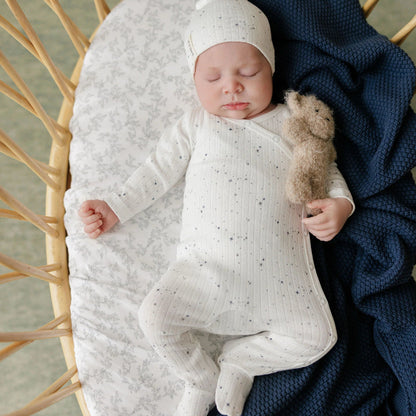 Star Footie And Beanie - Ivory
