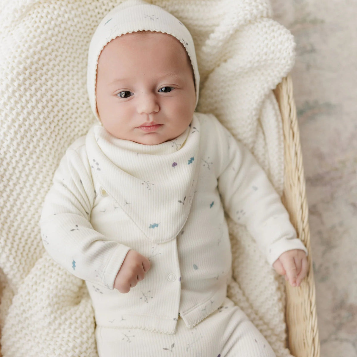 Ribbed Woodland Bib - Slate
