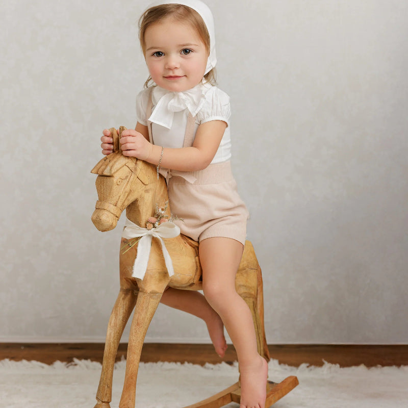 Puff Sleeve Onesie - Cream