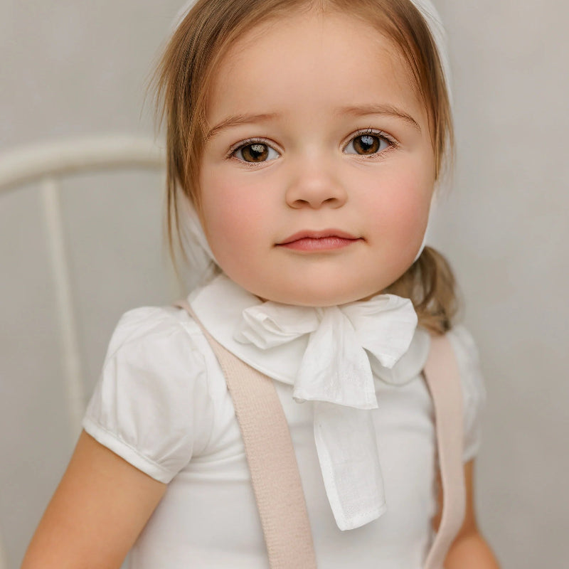 Puff Sleeve Onesie - Cream