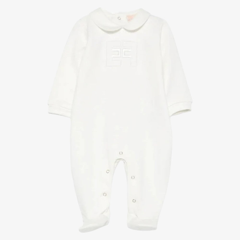 Knit Romper And Hat - Ivory