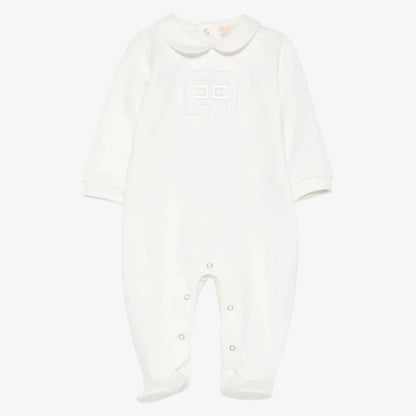 Knit Romper And Hat - Ivory