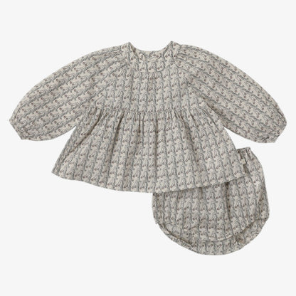 Cherry Dot Blouse And Bloomer - Pink