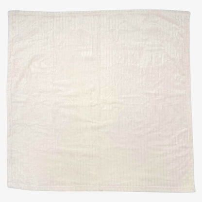 Fuzzy Stripe Blanket - Ivory
