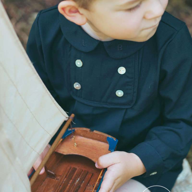 Button Detail Set - Navy