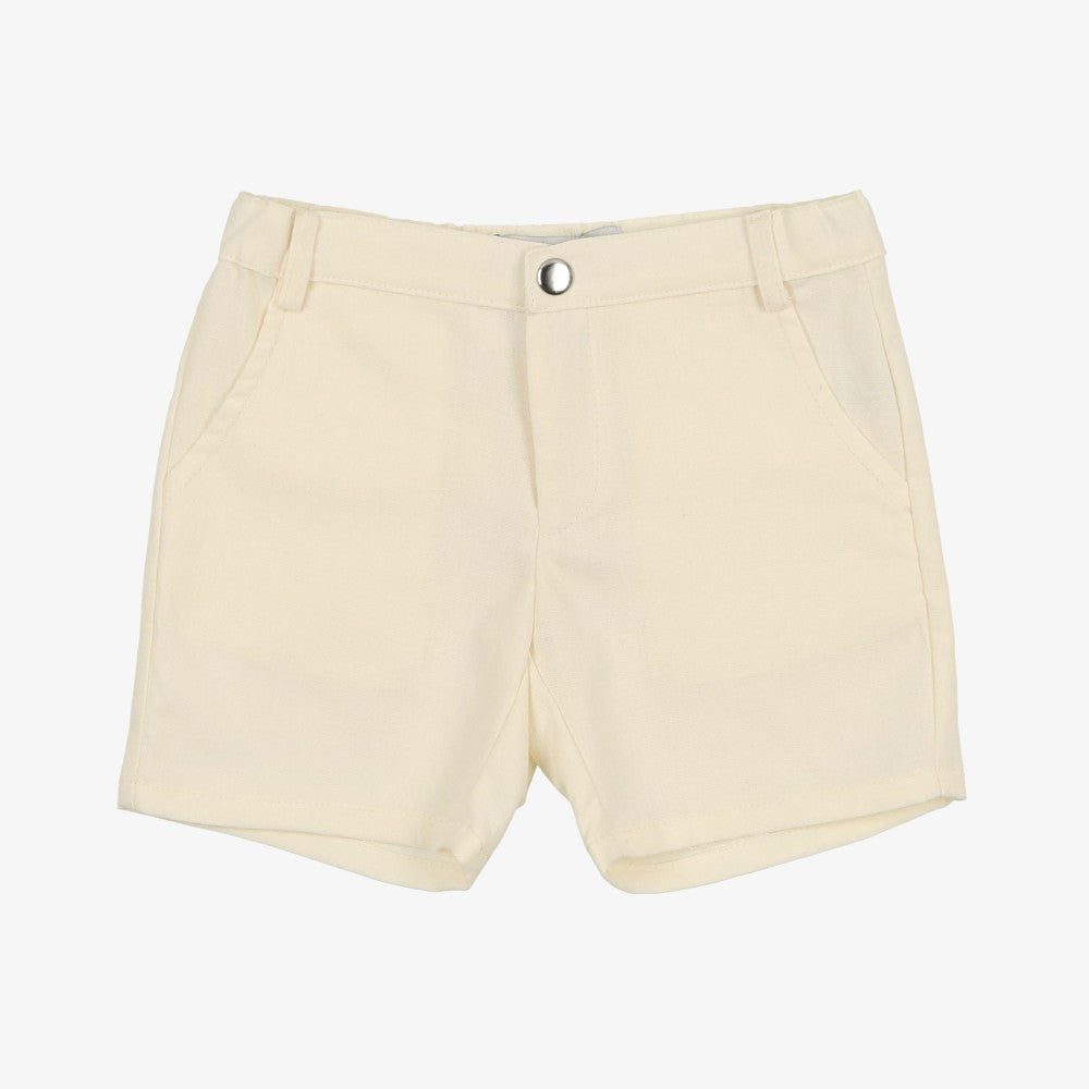 Panther Linen Shorts - Cream