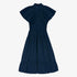 Gloss Ruffle Dress - Dark Blue