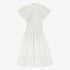 Gloss Ruffle Dress - White