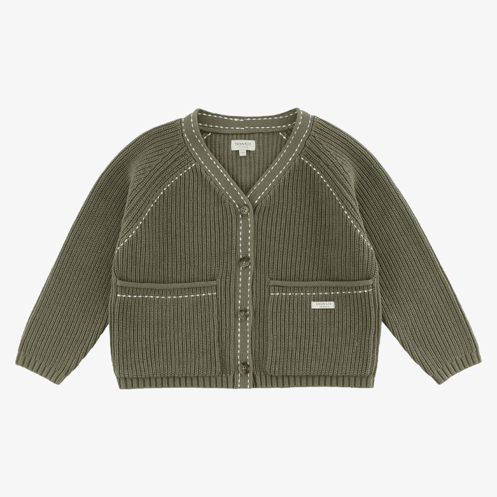 Khalan Cardigan - Stone Green