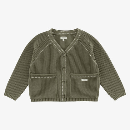 Khalan Cardigan - Stone Green