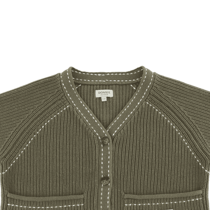 Khalan Cardigan - Stone Green
