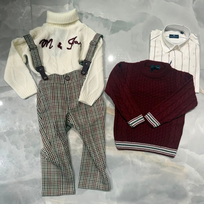 Suspender Pants - Bordeaux