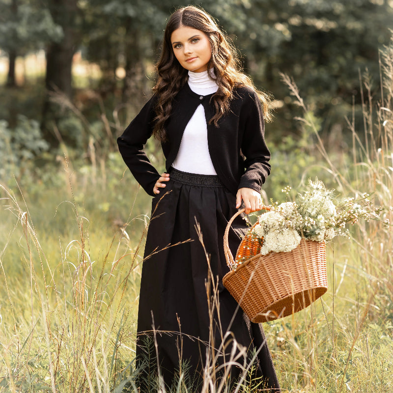 Signature Elastic Skirt - Black