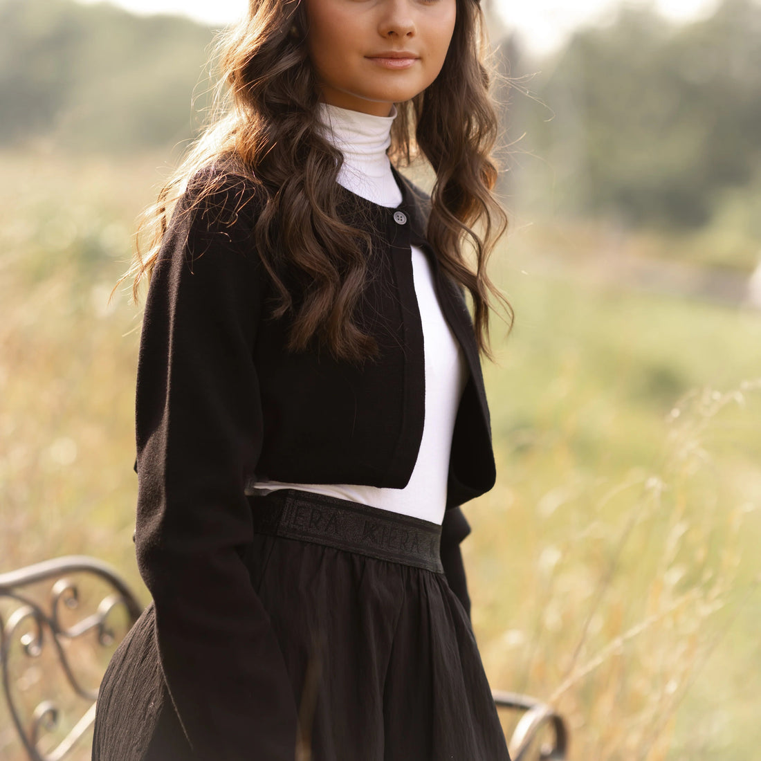Signature Elastic Skirt - Black