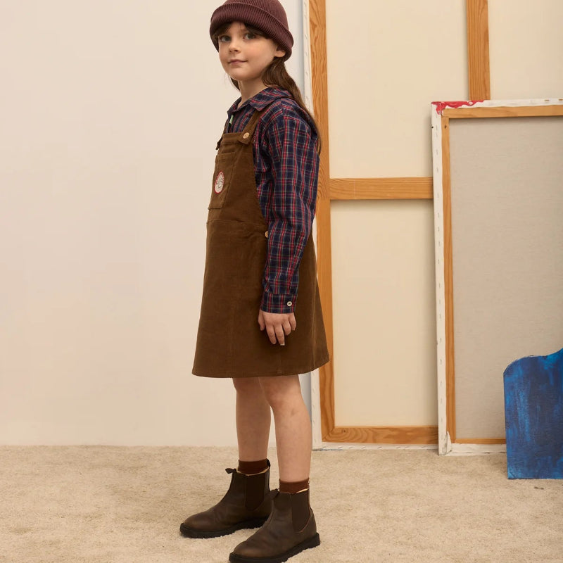 Corduroy Dres - Brown