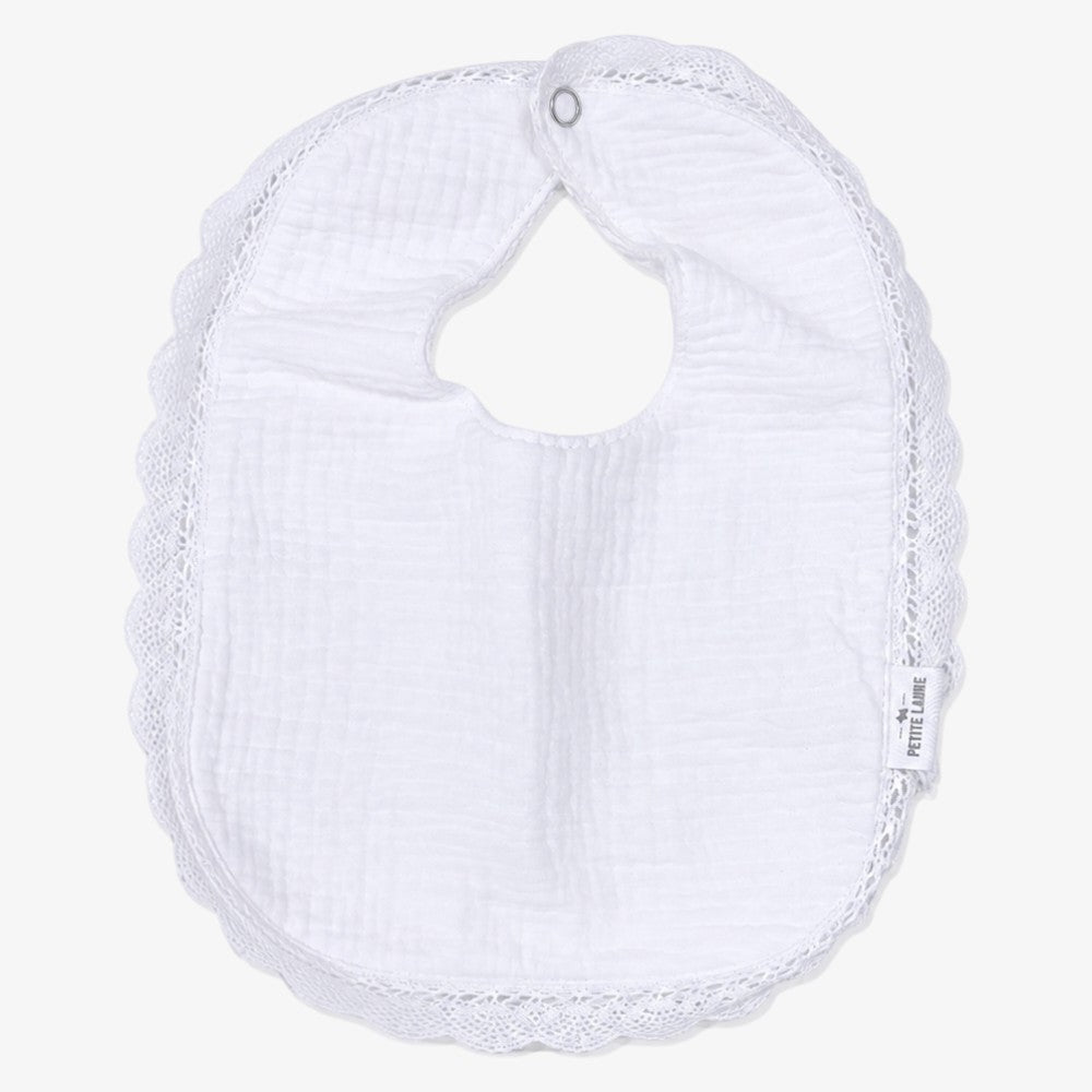 Lace Bib - White