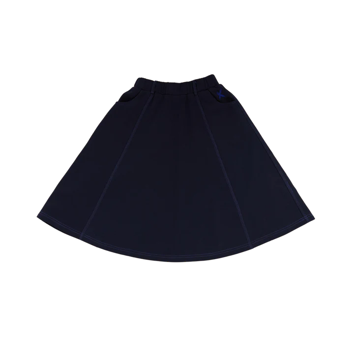 Hey Kid Stitched Skirt - Navy