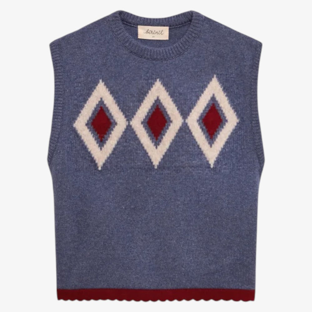 Argyle Knit Vest - Multi