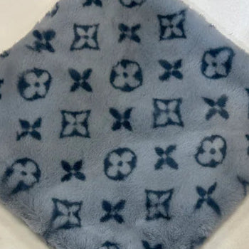 LV Furry Blanket - Blue