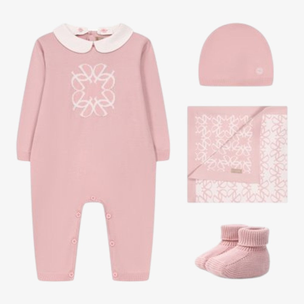 4 Piece Knit Set - Pink
