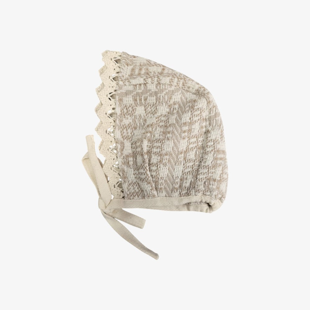Crochet Bonnet - Taupe
