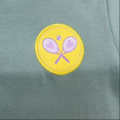 Tennis Patch Tee - Yellow