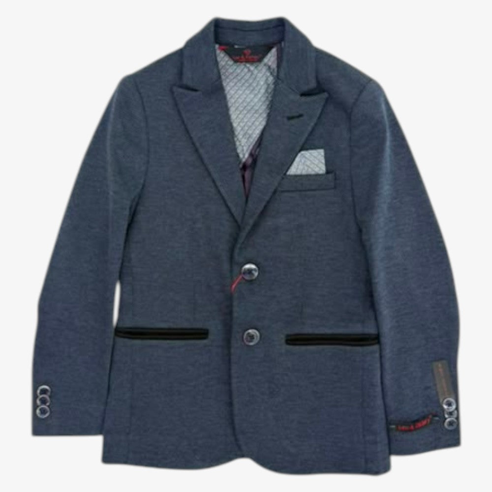 Twill Stitch Blazer - Black