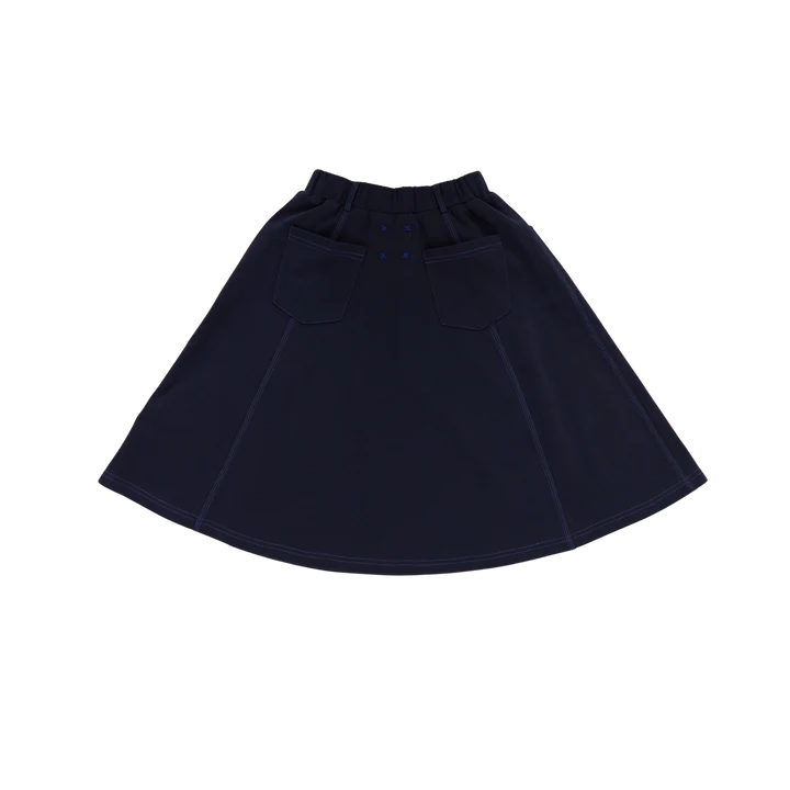 Hey Kid Stitched Skirt - Navy