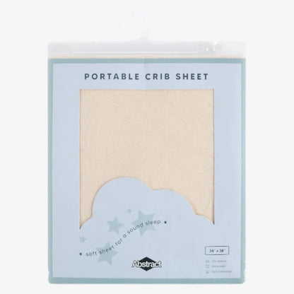 Portable Crib Sheet - Cream