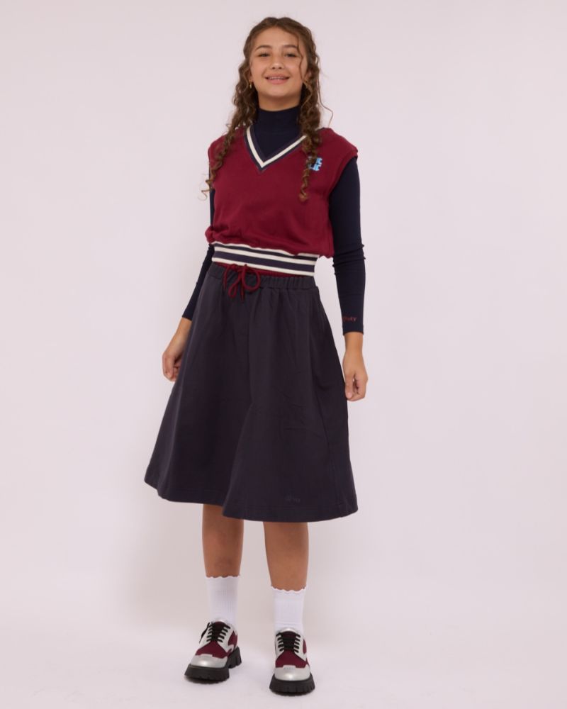 Signature Sweat Skirt - Navy