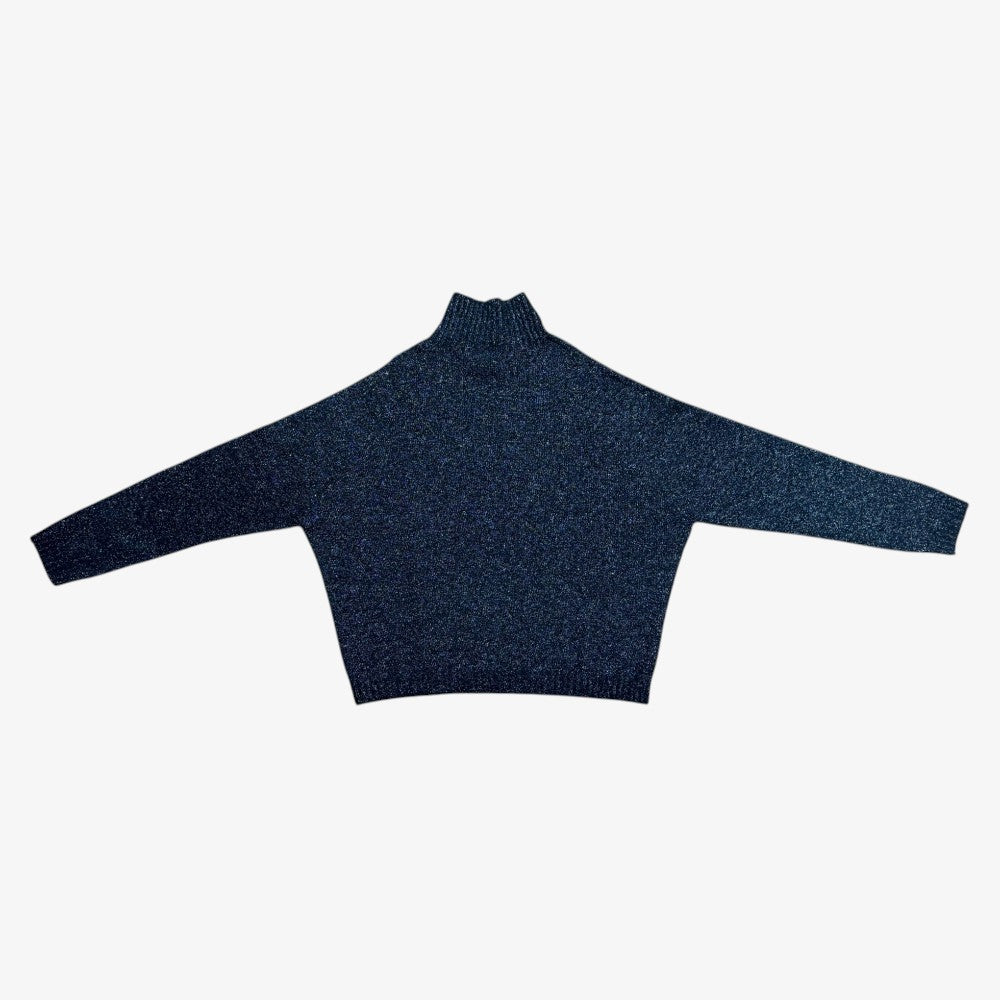 Sparkle Turtleneck - Black