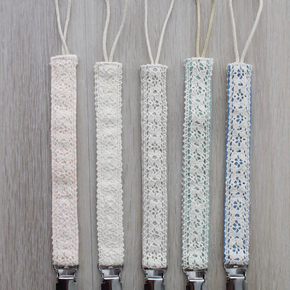 Crochet Paci Clip - Sage Mist