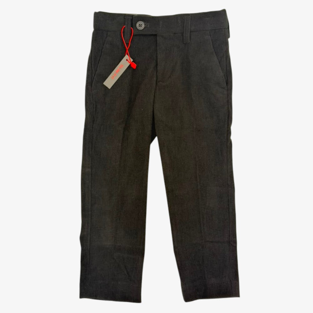Slim Fit Weave Pants - Black