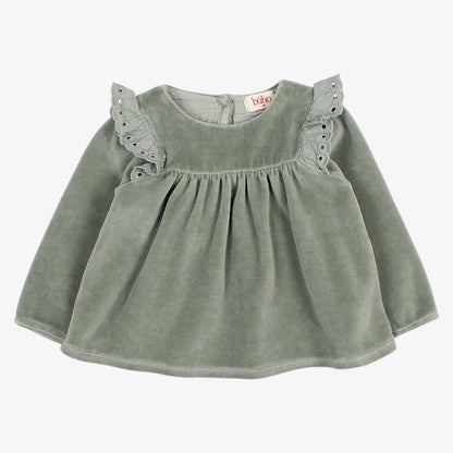Velvet Sweatshirt And Leggings - Sage Green
