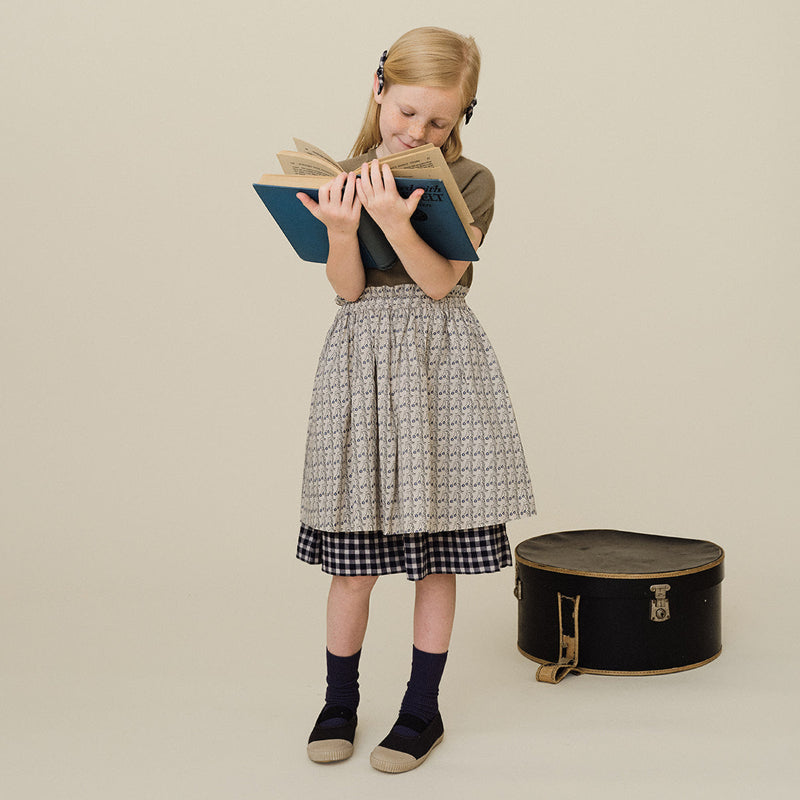 Cherry Dot Frill Skirt - Pink