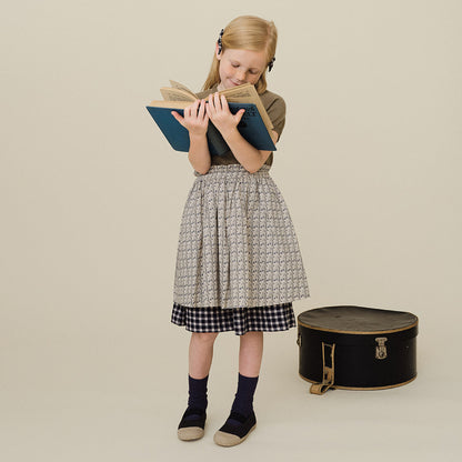 Cherry Dot Frill Skirt - Pink