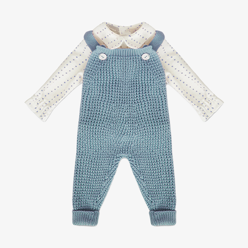 Knit 4 Piece Set - Blue