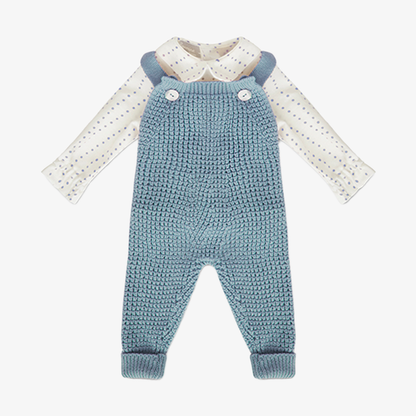 Knit 4 Piece Set - Blue