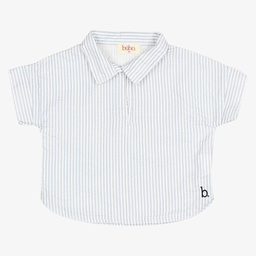 Stripe Shirt And Bloomer - Sky Blue