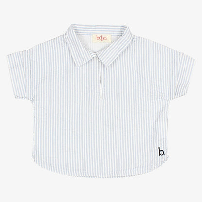 Stripe Shirt And Bloomer - Sky Blue