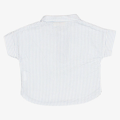 Stripe Shirt And Bloomer - Sky Blue