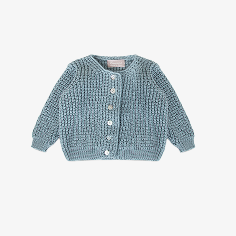 Knit 4 Piece Set - Blue