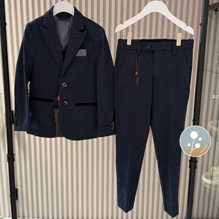Twill Stitch Blazer - Black