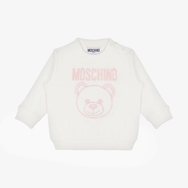 Logo Bear Sweatshirt - Cloud-rose