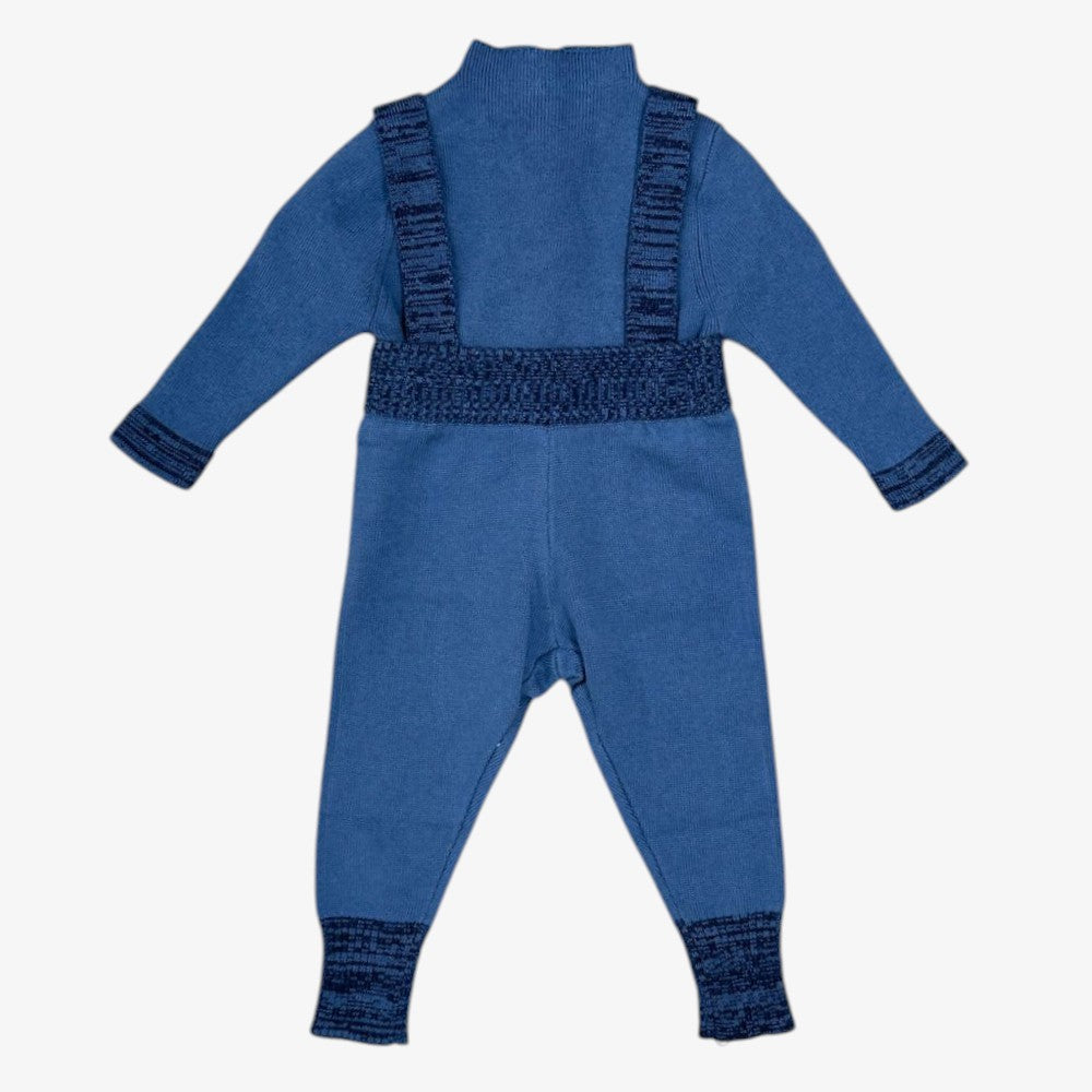 Marled Knit Set - Dusty Blue