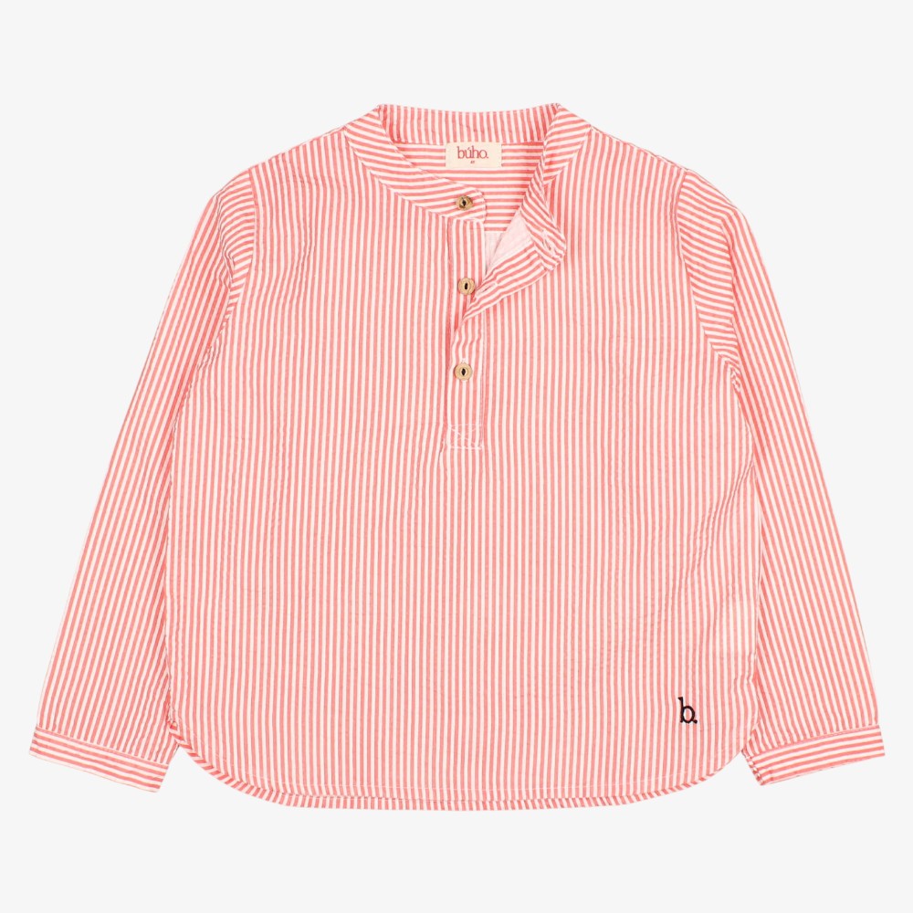 Stripe Shirt - Coral
