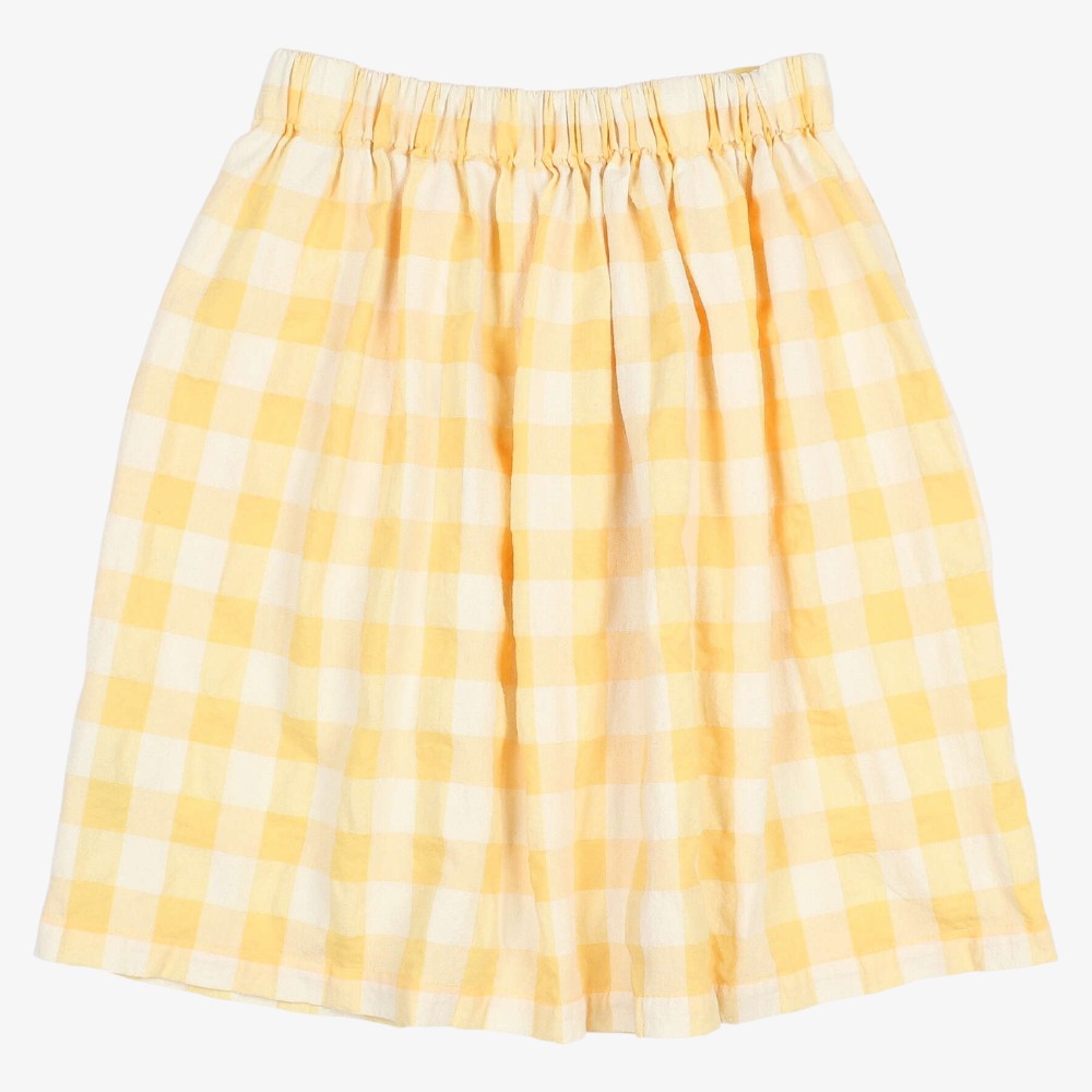 Gingham Midi Skirt - Sun