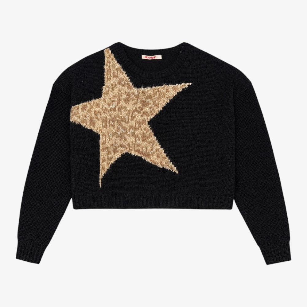 Star Sweater - Black